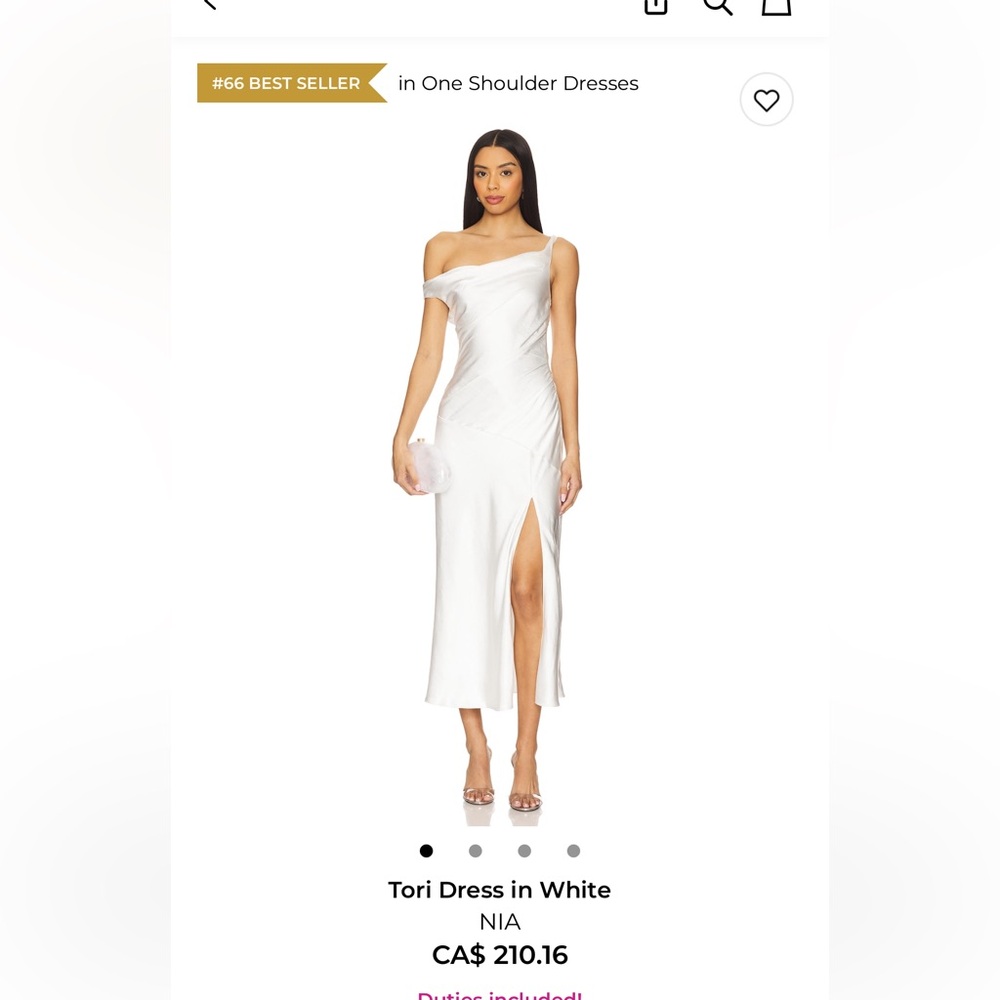 White off-the shoulder dress (Tori dress)